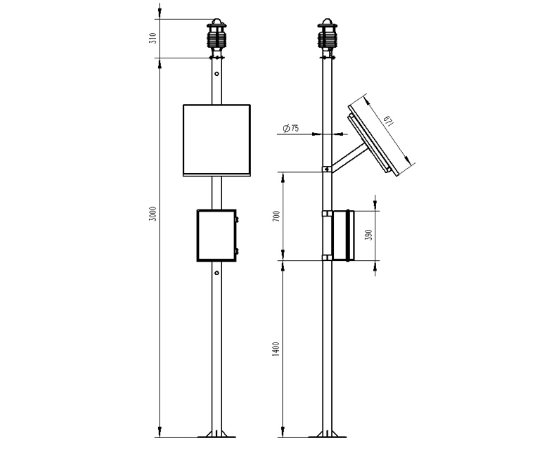 六要素一體式氣象站 六要素一體式氣象站